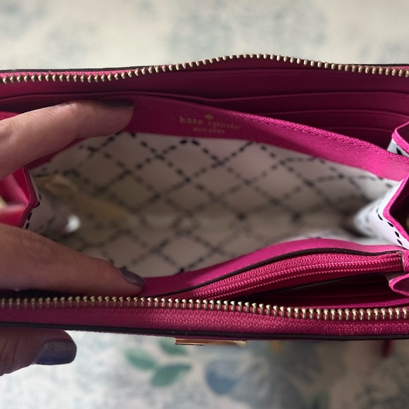 Kate Spade Wallet-Pink- 8” length 4” Height - Picture 8 of 9